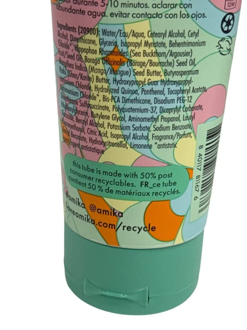 Amika The Kure Intense Strength Repair Mask 3.3 oz 100 mL Hair Treatment New